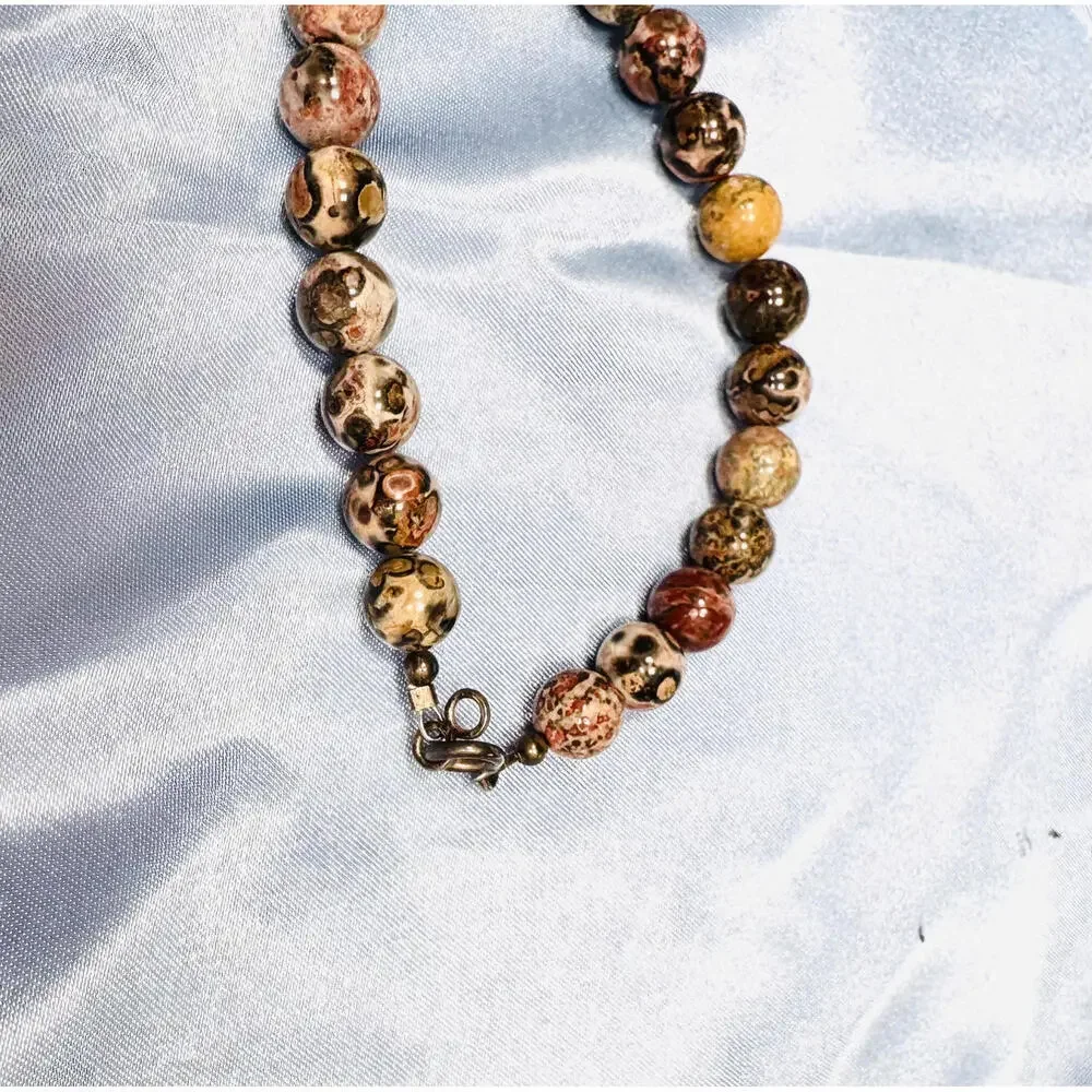 Unsigned Uni-Sex Polished Jasper Agate Choker